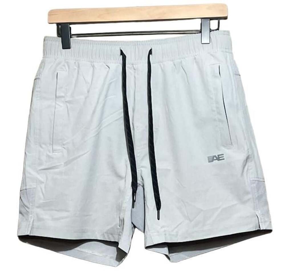 American Eagle 2-in-1 Workout Shorts Size S Grey Athletic Gym